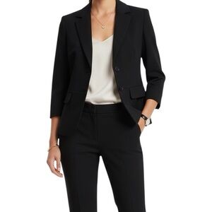 Ann Taylor Cropped 3/4 Sleeve Jacket